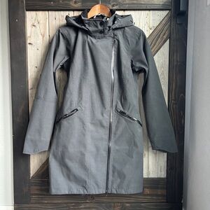Athleta gray trench coat size small